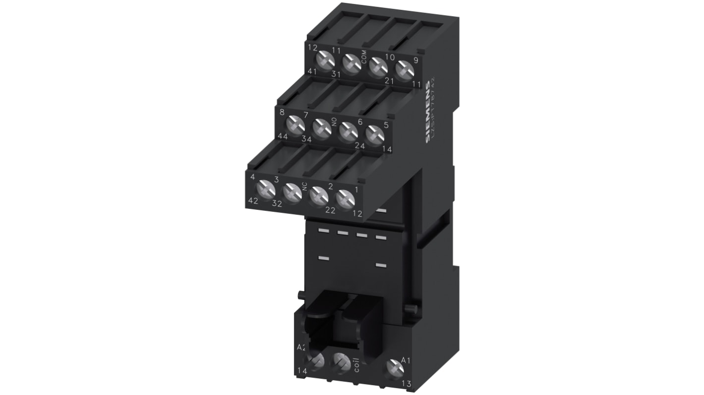 Support relais Siemens, Montage sur rail clipsable, pour Série PT