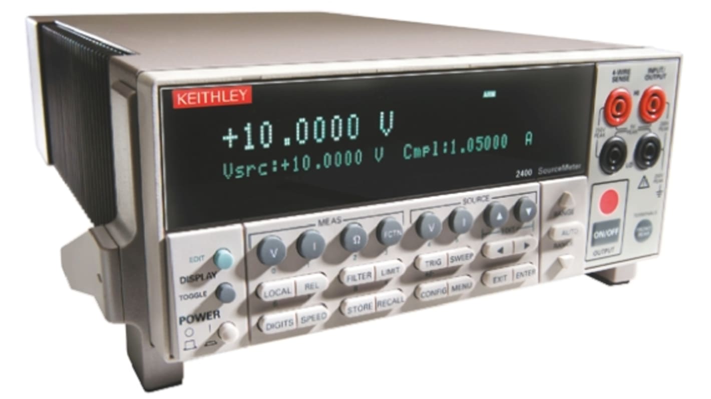 Keithley 2400 Series Source Meter, ±200 mV → ±200 V, 1-Channel, ±1 μA → ±1 A, 20 W Output