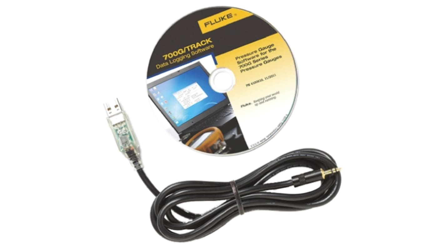 Accesorio para registrador de datos, Fluke, 700G/TRACK, Cable y software, para Indicador de prueba de presión 700G
