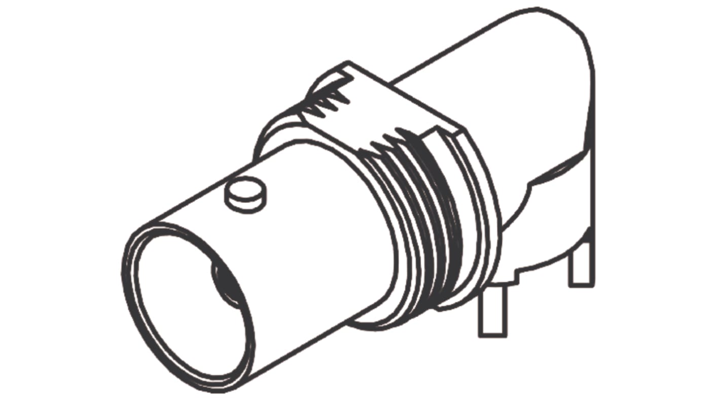 Molex BNC 3 GHZ Buchse Koaxialsteckverbinder BNC-Steckverbinder, PCB, , 75Ω, Miniatur mit Trennwand, gewinkelt
