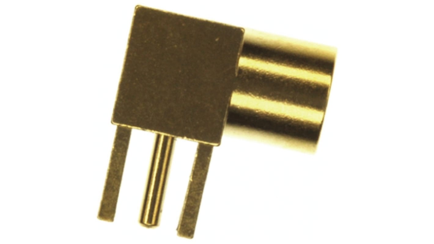 Molex MMCX Series, Jack Through Hole MMCX Connector, 50Ω, Solder Termination, Right Angle Body