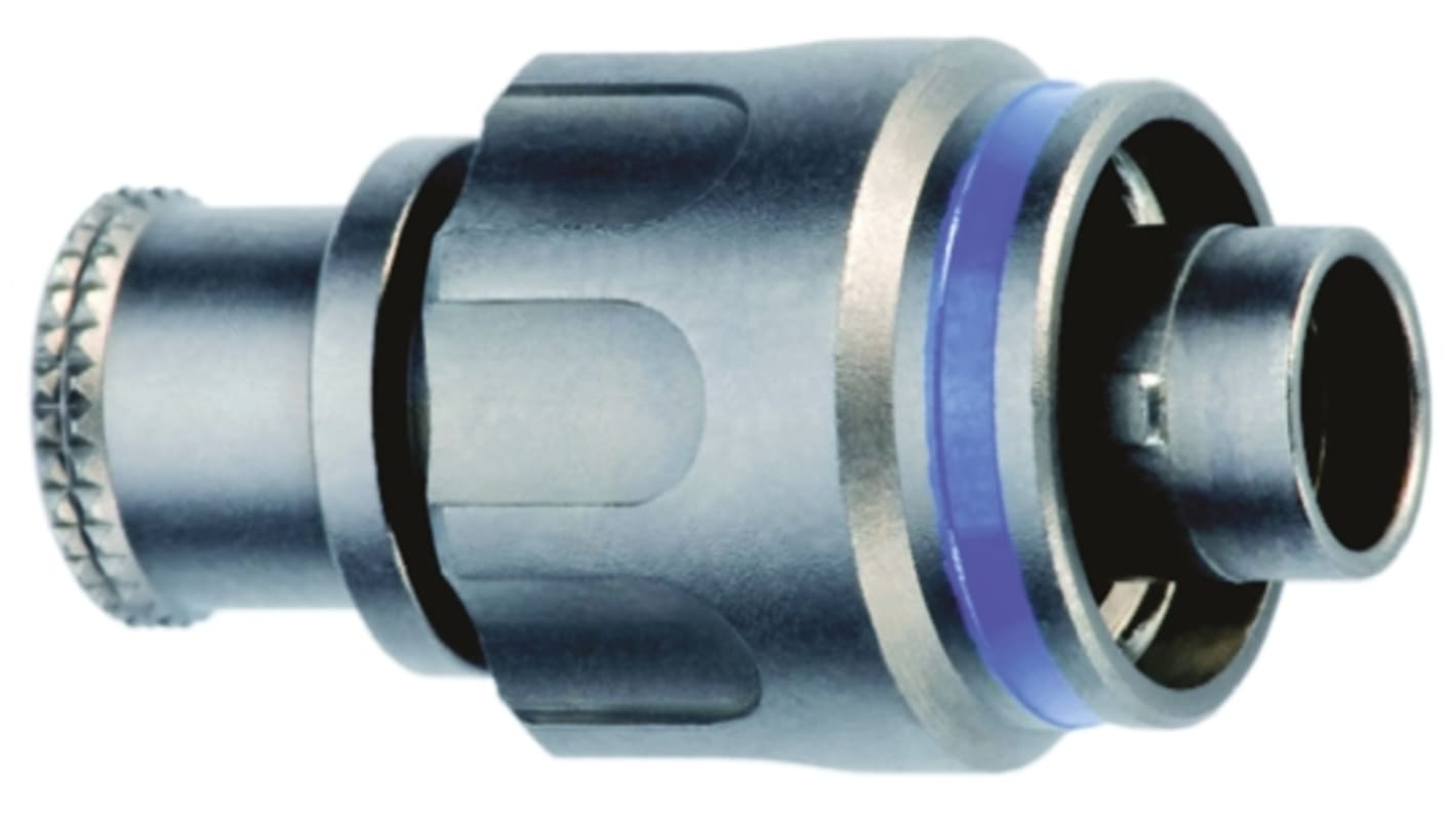 LEMO, 1M 5 Pole Din Plug, 9A IP68, Quick Connect, Male, Cable Mount