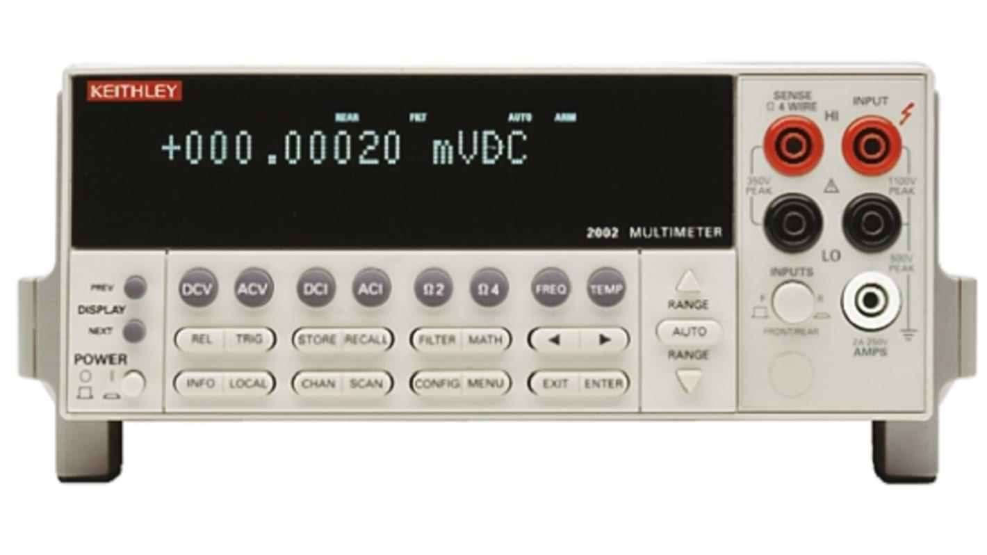 Multimetro digitale  da banco Keithley 2002, 750V ca, 2A ca, True RMS, Cert. ISO