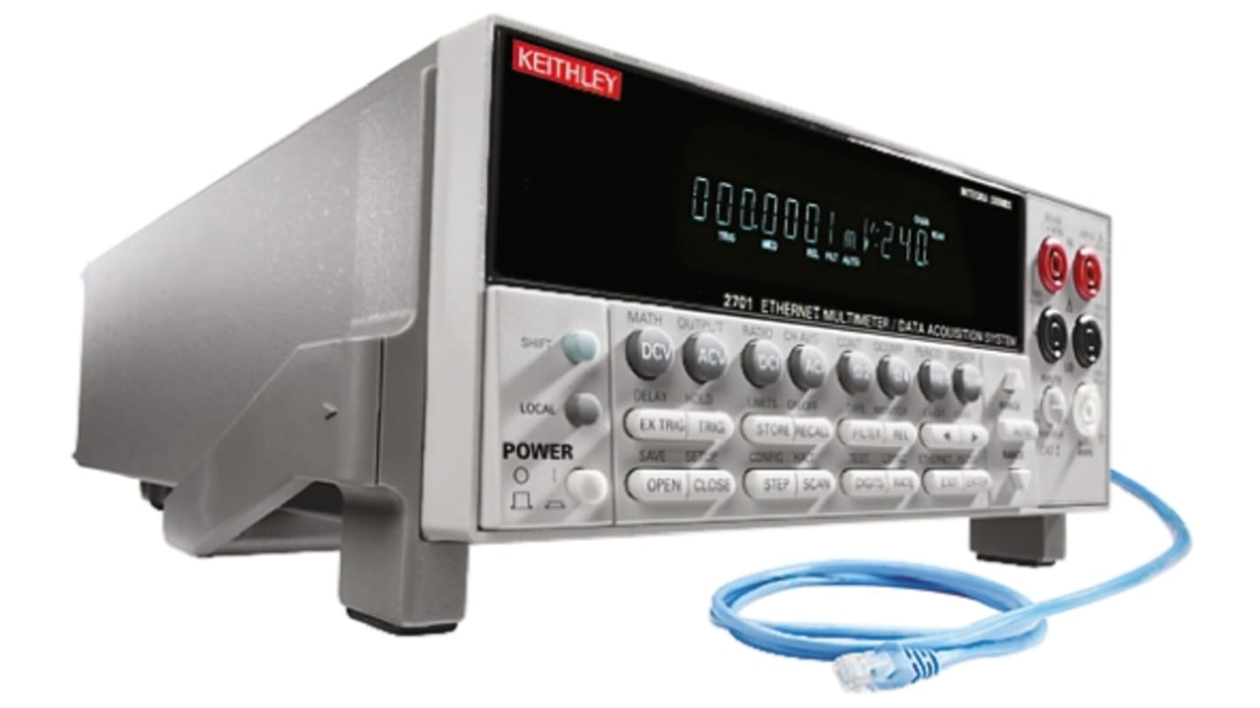 Keithley 2701/E Bench Digital Multimeter, True RMS, 3A ac Max, 3A dc Max, 750V ac Max