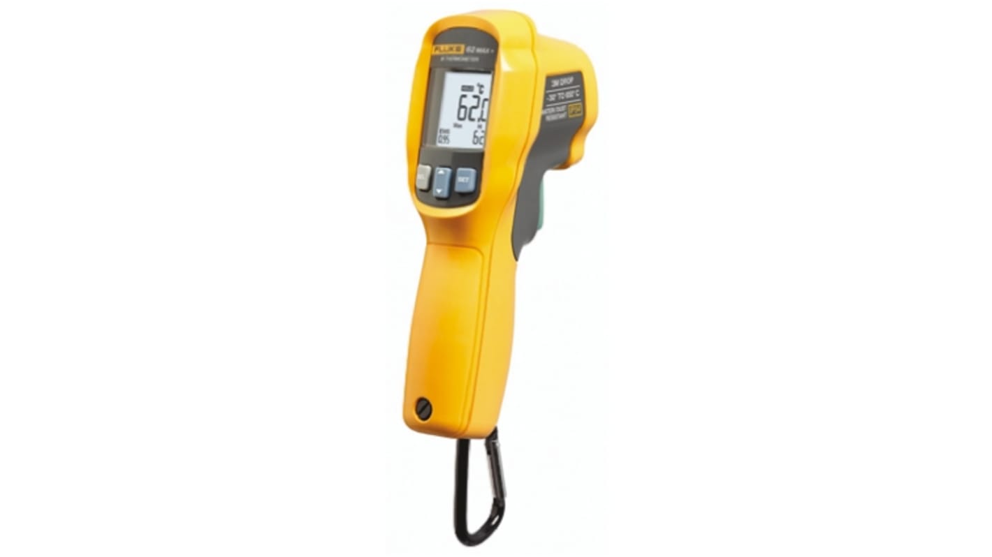 Termometro IR Fluke 62 MAX PLUS, 12:1, +650°C max, Cert. ISO