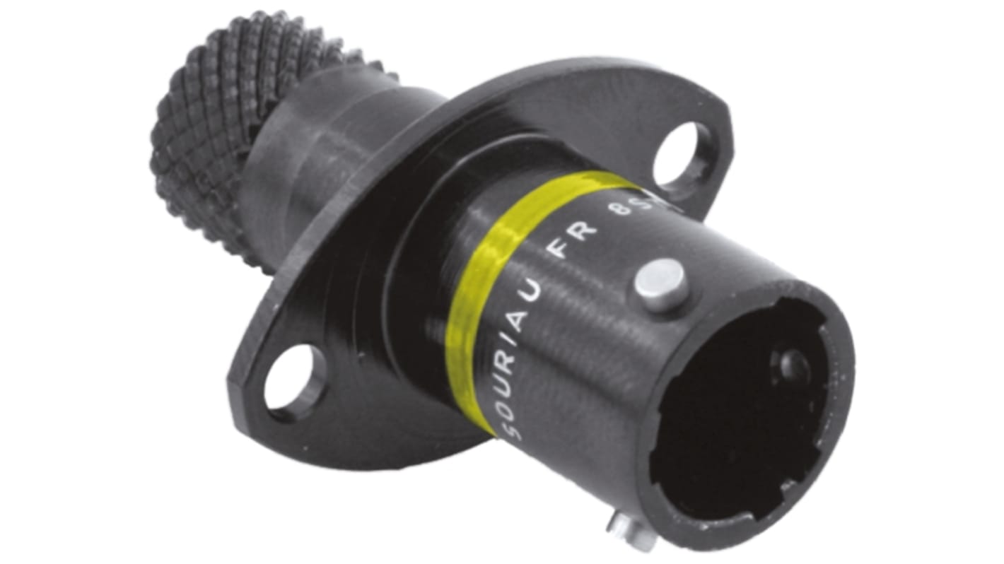 Souriau Connector, 12 Contacts, Panel Mount, Socket, Male, IP67, 8STA Series