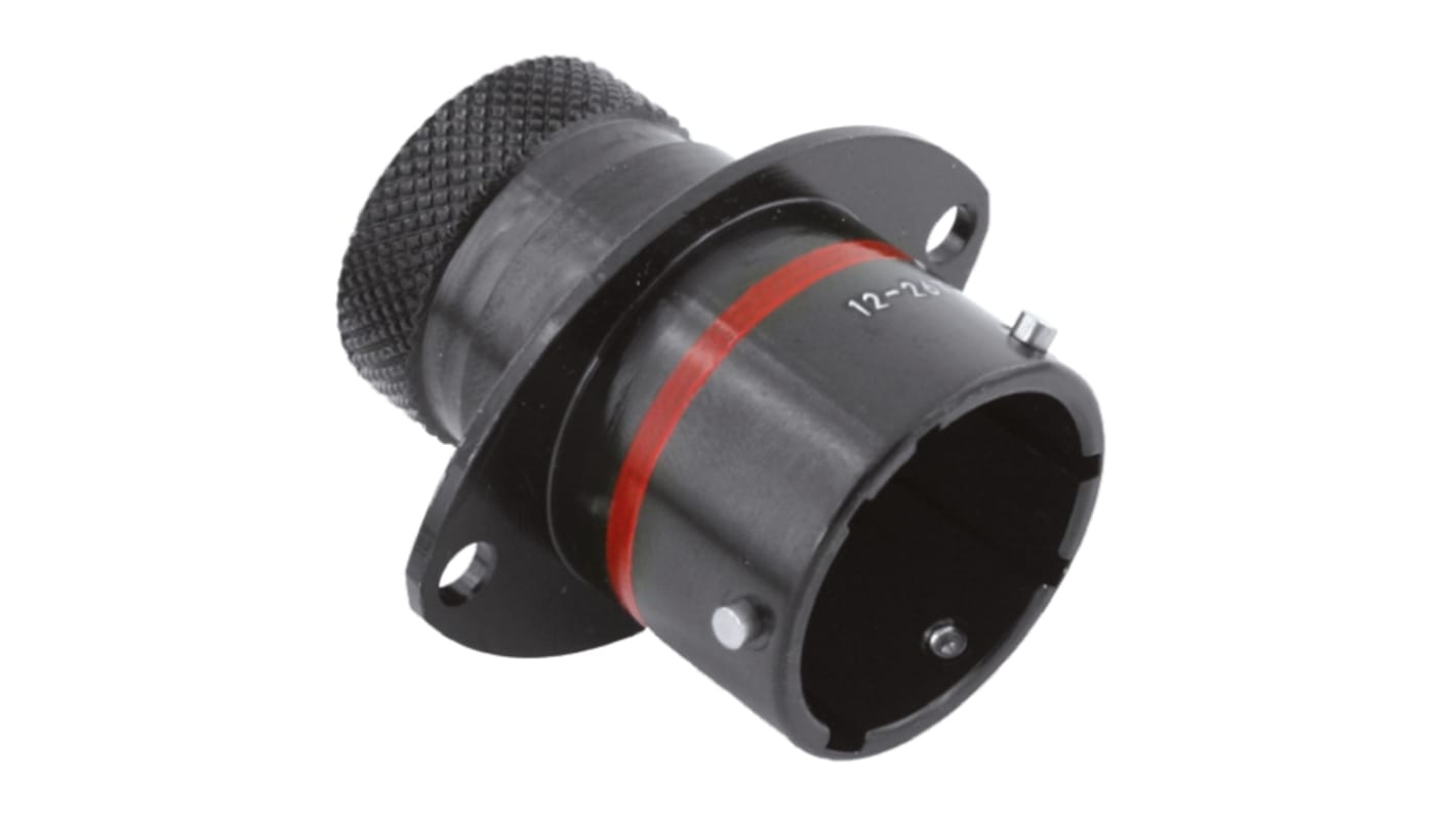 Souriau Connector, 12 Contacts, Panel Mount, Socket, Male, IP67, 8STA Series