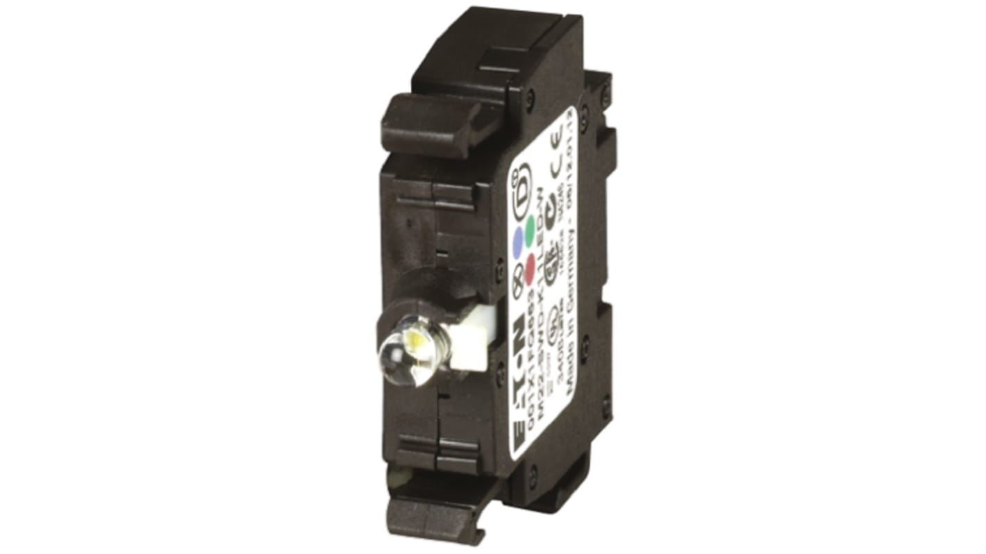 Eaton 带灯触点模块和灯块, 白色灯, 触点和照明块, 1CO触点, RMQ Titan M22系列