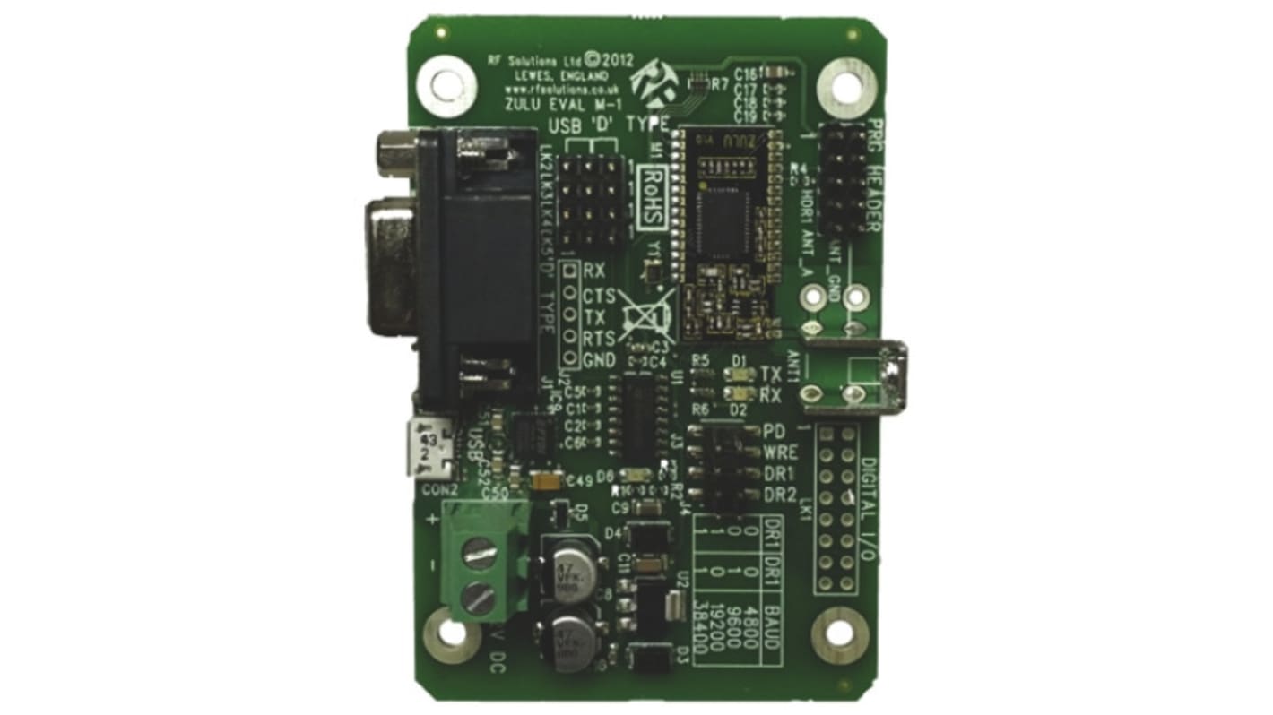 RF Solutions ZULUEVAL-M Module 868MHz, 2.2 → 3.6V