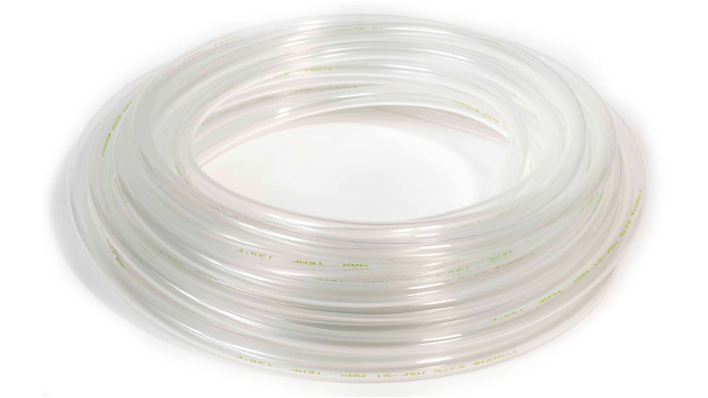 Saint Gobain Tygon® 2375 Polyolefin, Flexible Tube, 2.4mm ID, 4mm OD, Clear, 15m