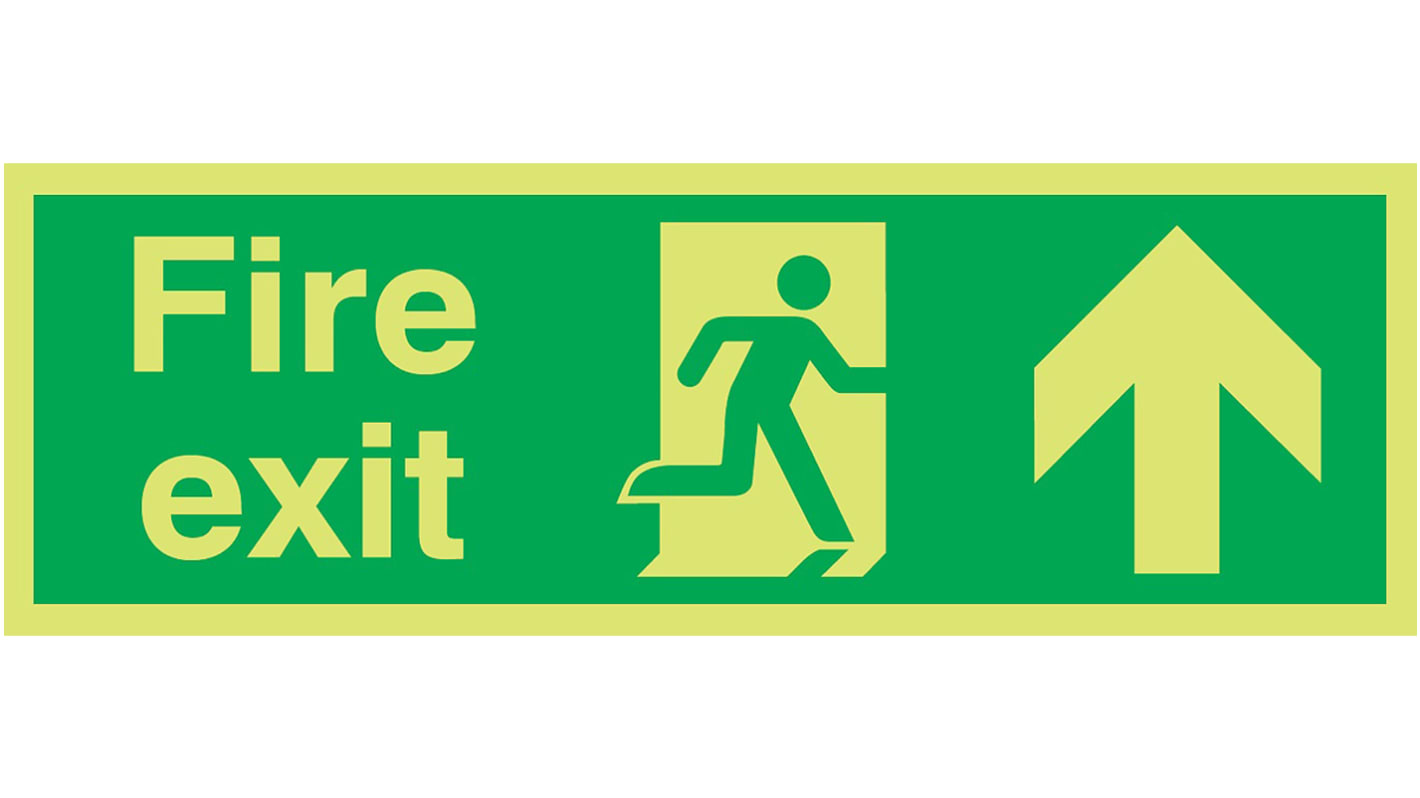 Plastic FIRE EXIT, Fire Exit, English, Exit Sign