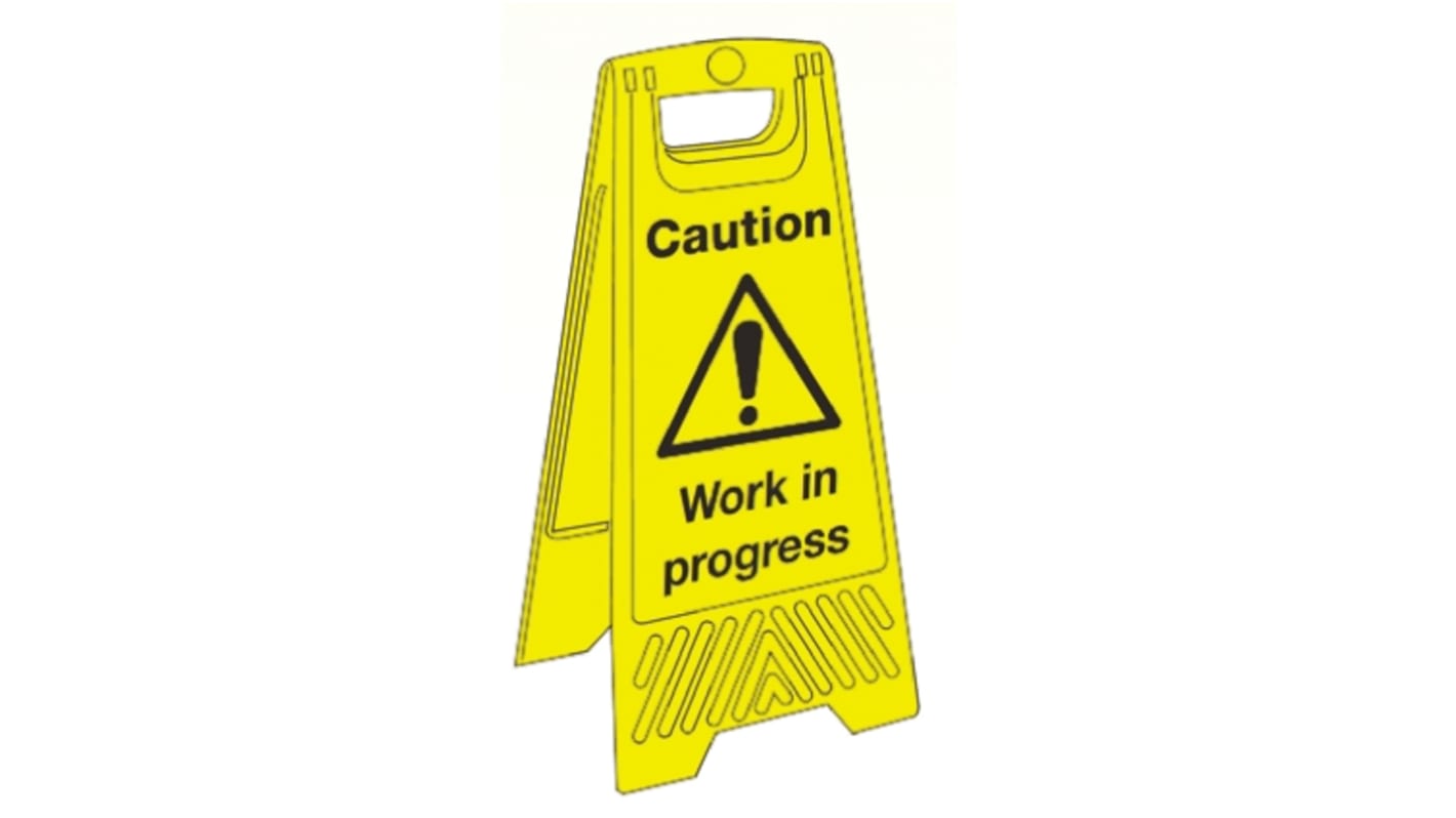 RS PRO Gefahren-Warnschild, PVC 'Ausführung von Arbeiten', 630 mm x 300mm