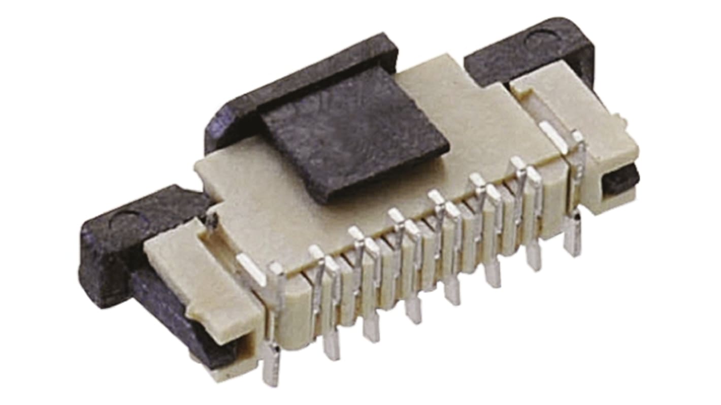 Wurth Elektronik FPC连接器, 12p, 0.5mm间距, 单排, SMT安装, 直向, 500mA, 50 V, 687系列