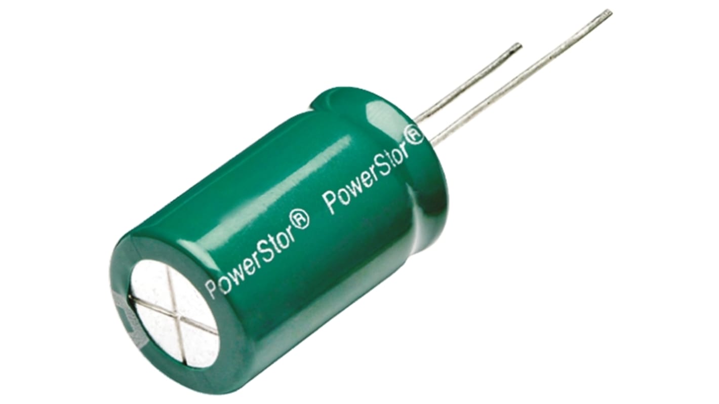 Eaton 15F Supercapacitor -10 → +30% Tolerance 2.7V dc, Through Hole