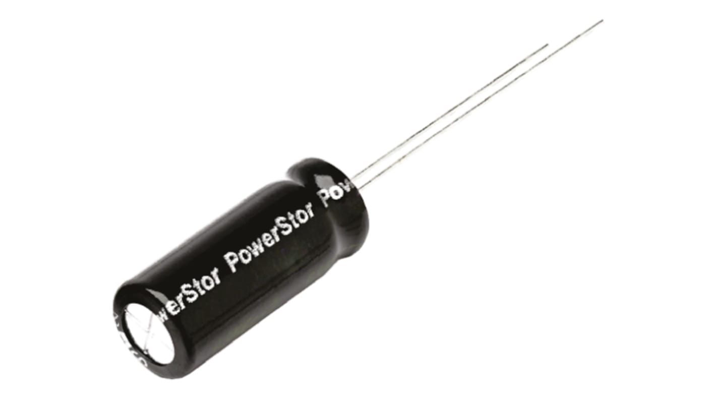 Eaton 0.22F Supercapacitor -20 → +80% Tolerance 2.5V dc, Through Hole