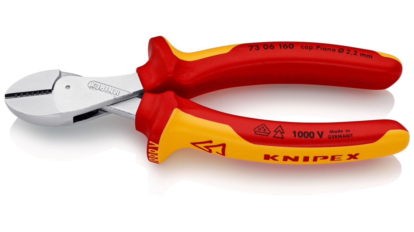 Knipex 73 06 160 VDE/1000V Insulated Side Cutters