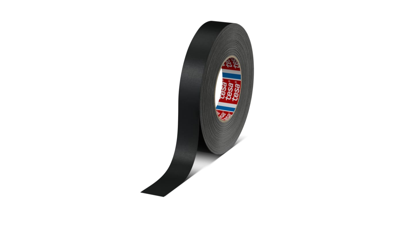 Tesa 4651 Duct Tape, 50m x 25mm, Black, Acrylic Coated Finish