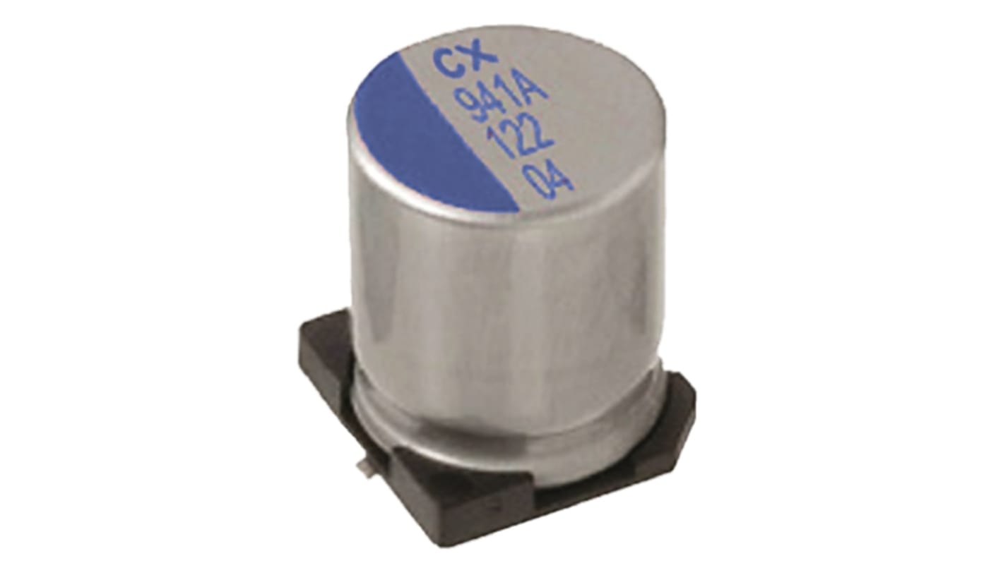 Nichicon 150μF Surface Mount Polymer Capacitor, 20V dc