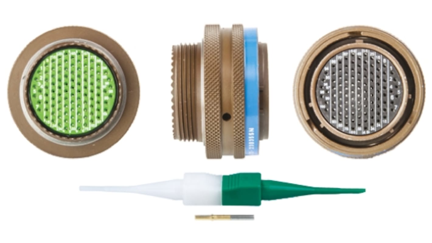 Souriau Sunbank by Eaton, 8LT 100 Way Cable Mount MIL Spec Circular Connector Plug, Socket Contacts,Shell Size 23,