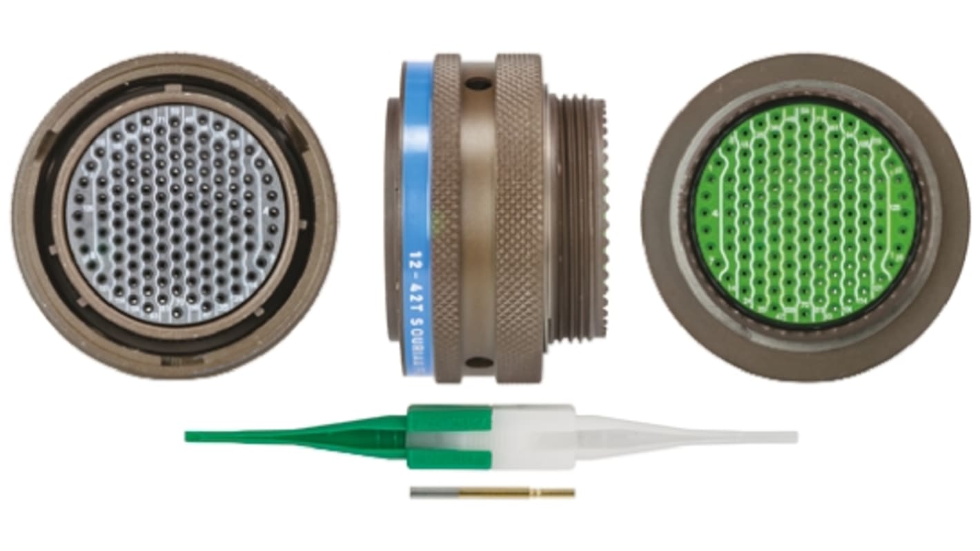 Souriau Sunbank by Eaton, 8LT 128 Way Cable Mount MIL Spec Circular Connector Plug, Socket Contacts,Shell Size 25,