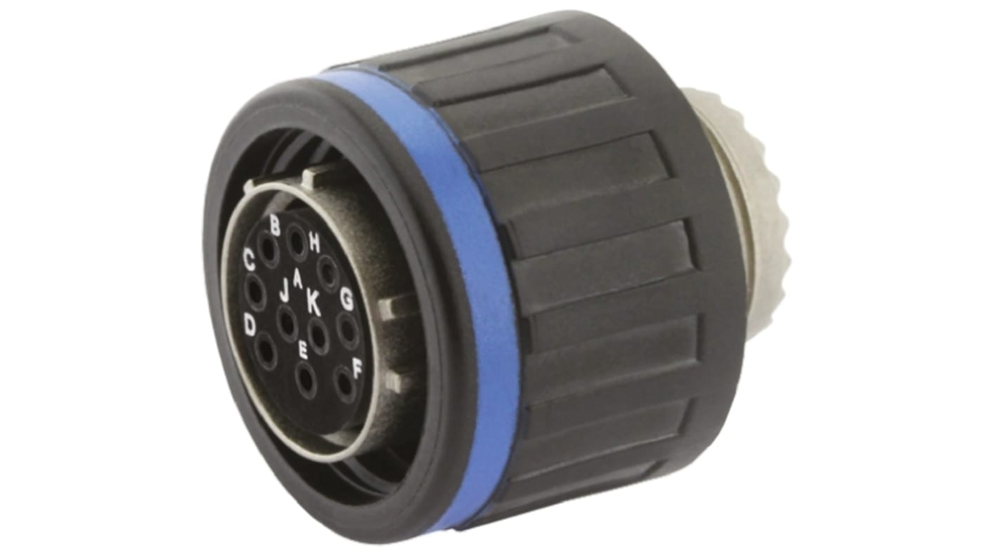 Souriau Sunbank by Eaton, EN3645, Copper Alloy 10 Way Cable Mount MIL Spec Circular Connector Plug, Socket