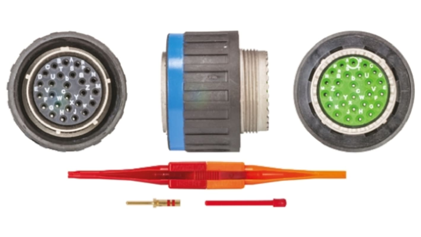 Souriau Sunbank by Eaton, EN3645, Copper Alloy 26 Way Cable Mount MIL Spec Circular Connector Plug, Socket