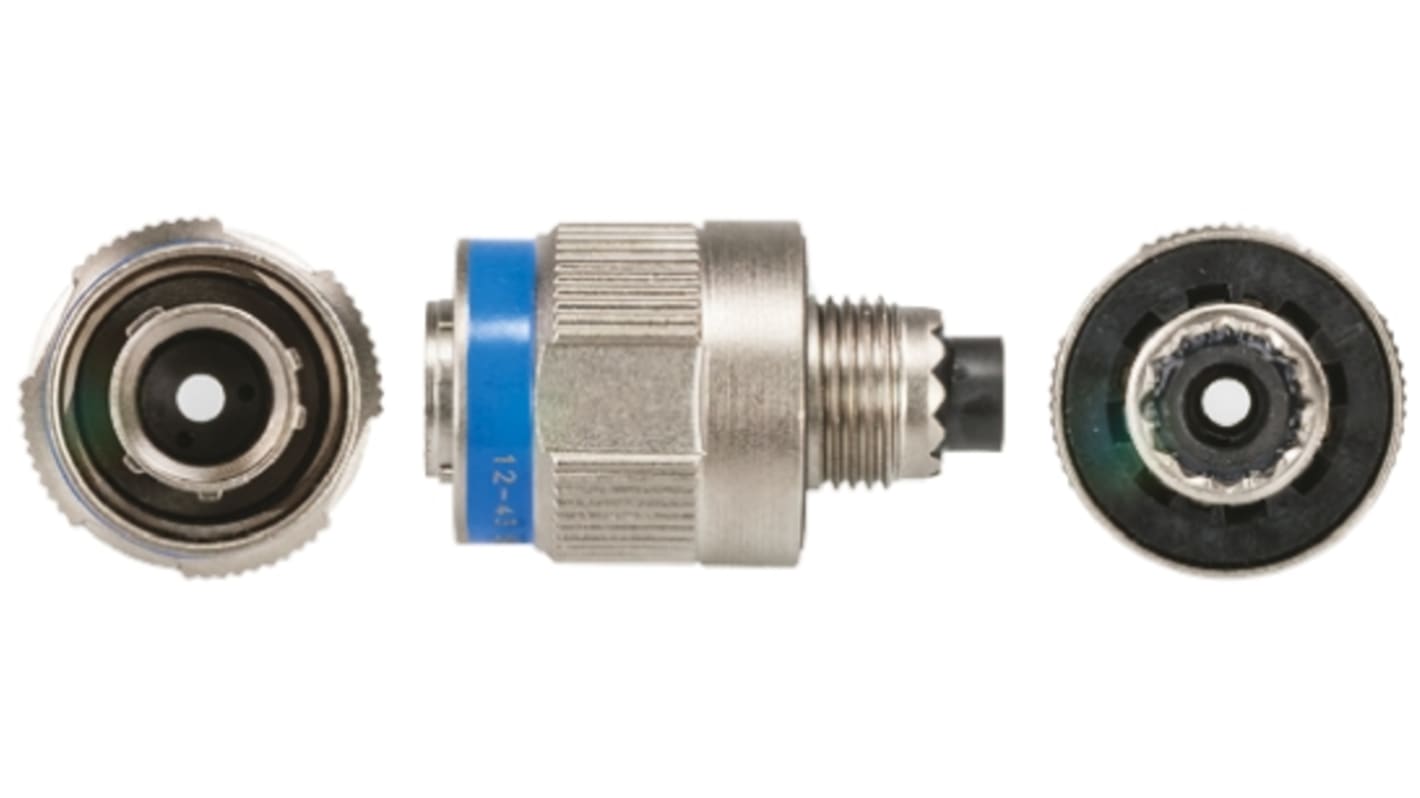 Souriau Sunbank by Eaton, 8D, Fibre Optic 1 Way Cable Mount MIL Spec Circular Connector Plug, Pin Contacts,Shell Size