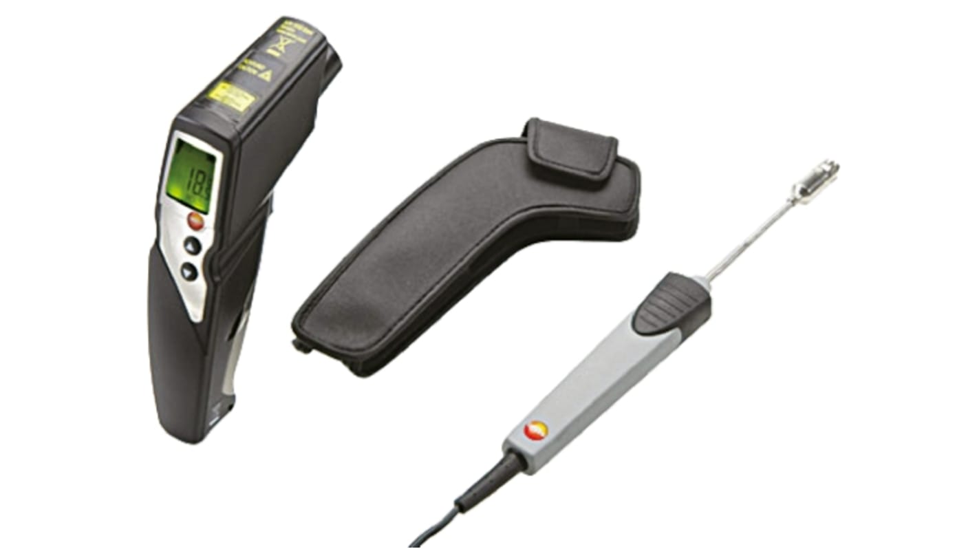 Testo 830-T4-Set Infrared Thermometer, -30°C Min, ±1 °C Accuracy, °C Measurements With RS Calibration