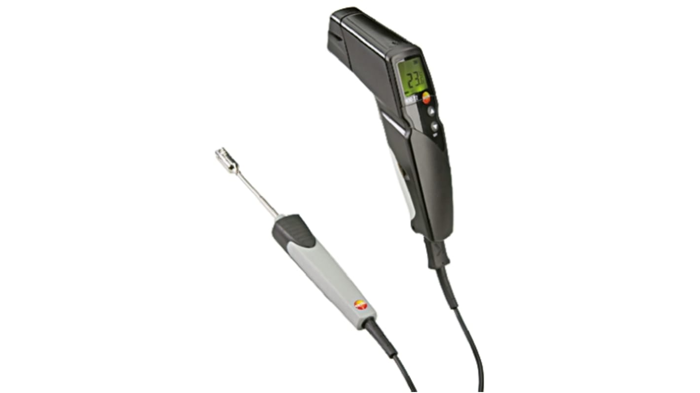 Testo 红外温度计, -30°C∼+400°C, ±1.5 °C精度, 带数据存储, 830-T2 套件