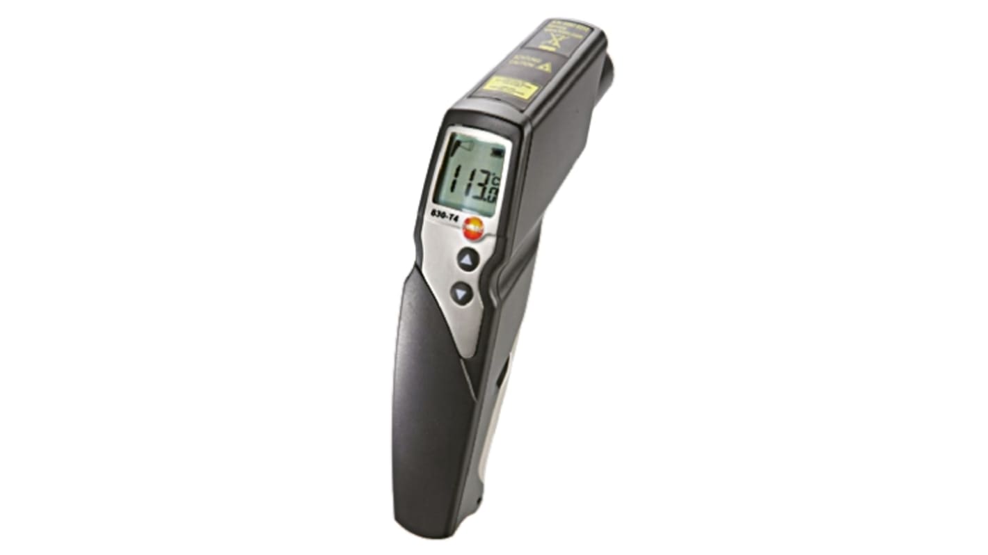Testo 830-T4 Infrared Thermometer, -30°C Min, +400°C Max, ±1 °C Accuracy, °C Measurements With RS Calibration