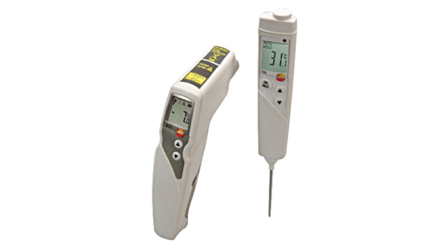 Termometro IR Testo Kit 831 + 106, 30:1, +210°C max, Cert. ISO
