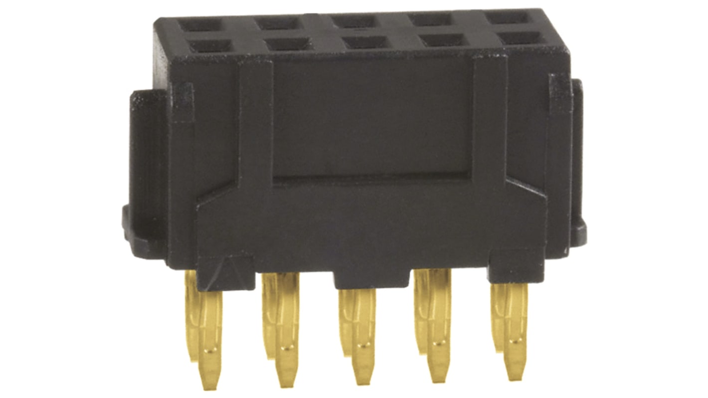 Gniazdo PCB 10 -pinowe 2 -rzędowe raster: 2mm typu płytka – płytka Proste Przewlekany
