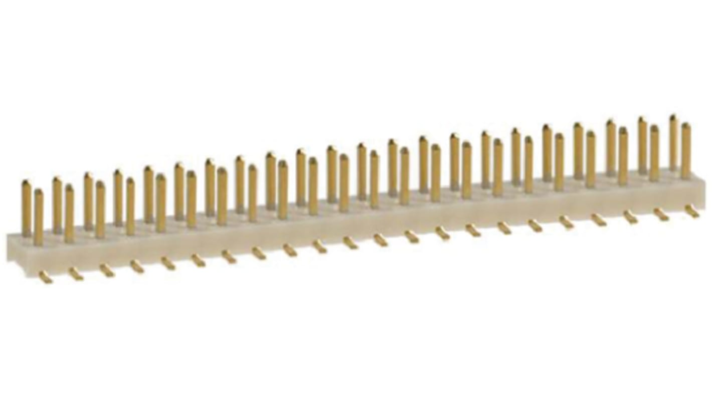 Hirose A3A Series Straight Surface Mount Pin Header, 44 Contact(s), 2.0mm Pitch, 2 Row(s), Unshrouded