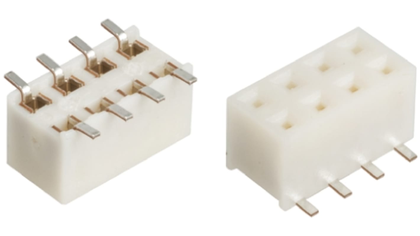 Gniazdo PCB 8 -pinowe 2 -rzędowe raster: 2mm typu płytka – płytka Proste SMD