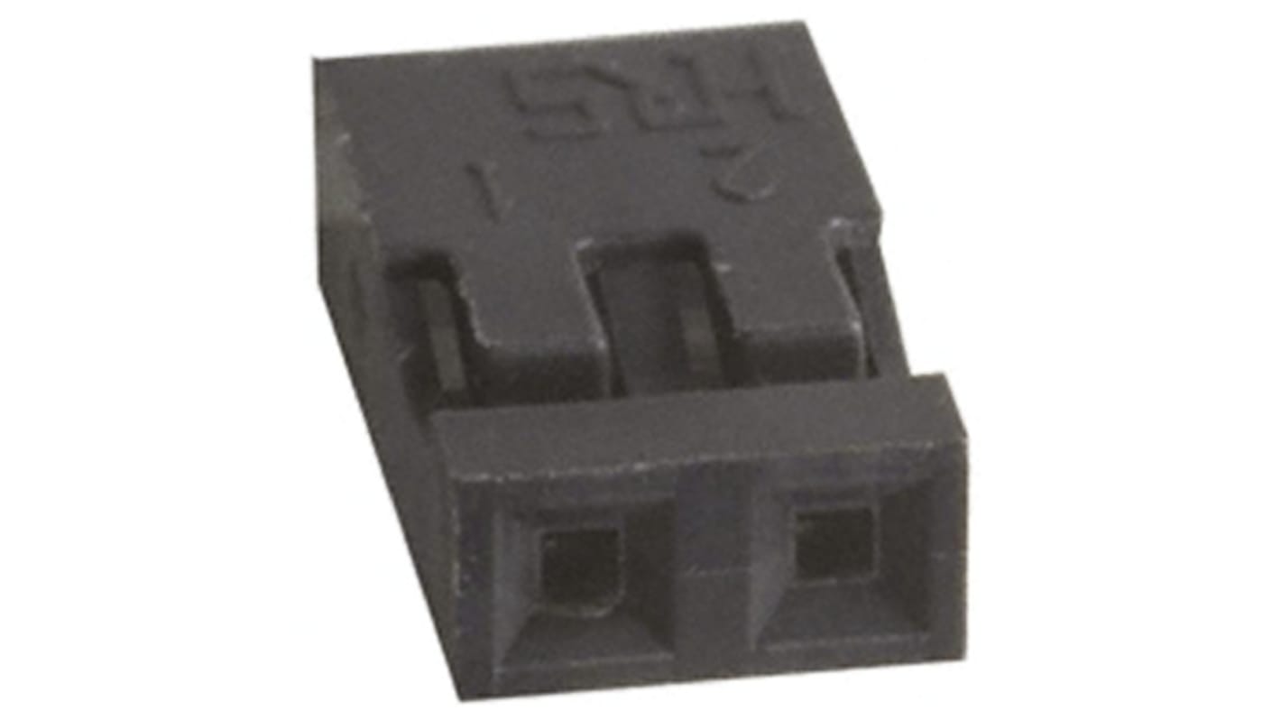 Carcasa de conector Hirose A4B-2S-2C, Serie A4B, paso: 2mm, 2 contactos, , 1 fila filas, Recto, Hembra, Montaje de Cable