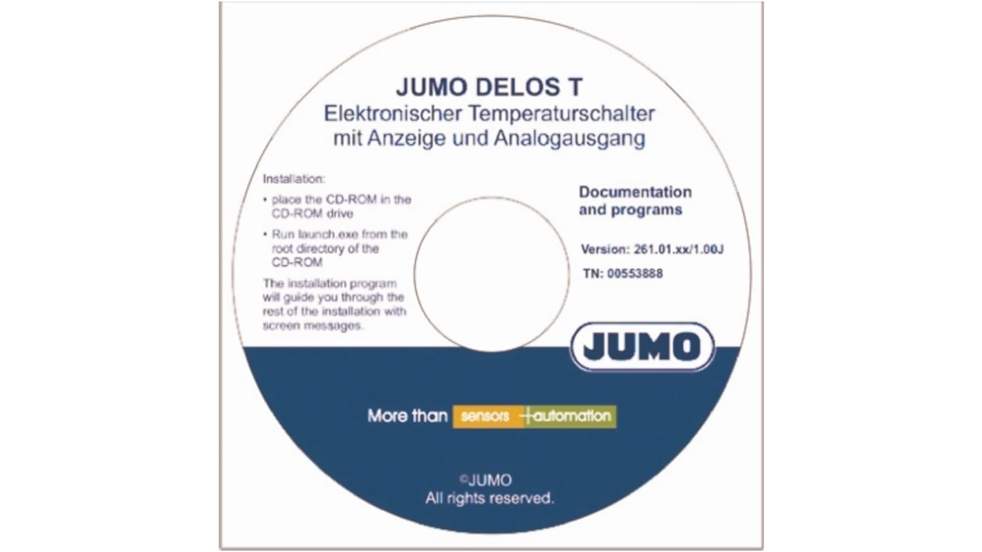 Software Setup-Programm Dtrans T 100 Jumo