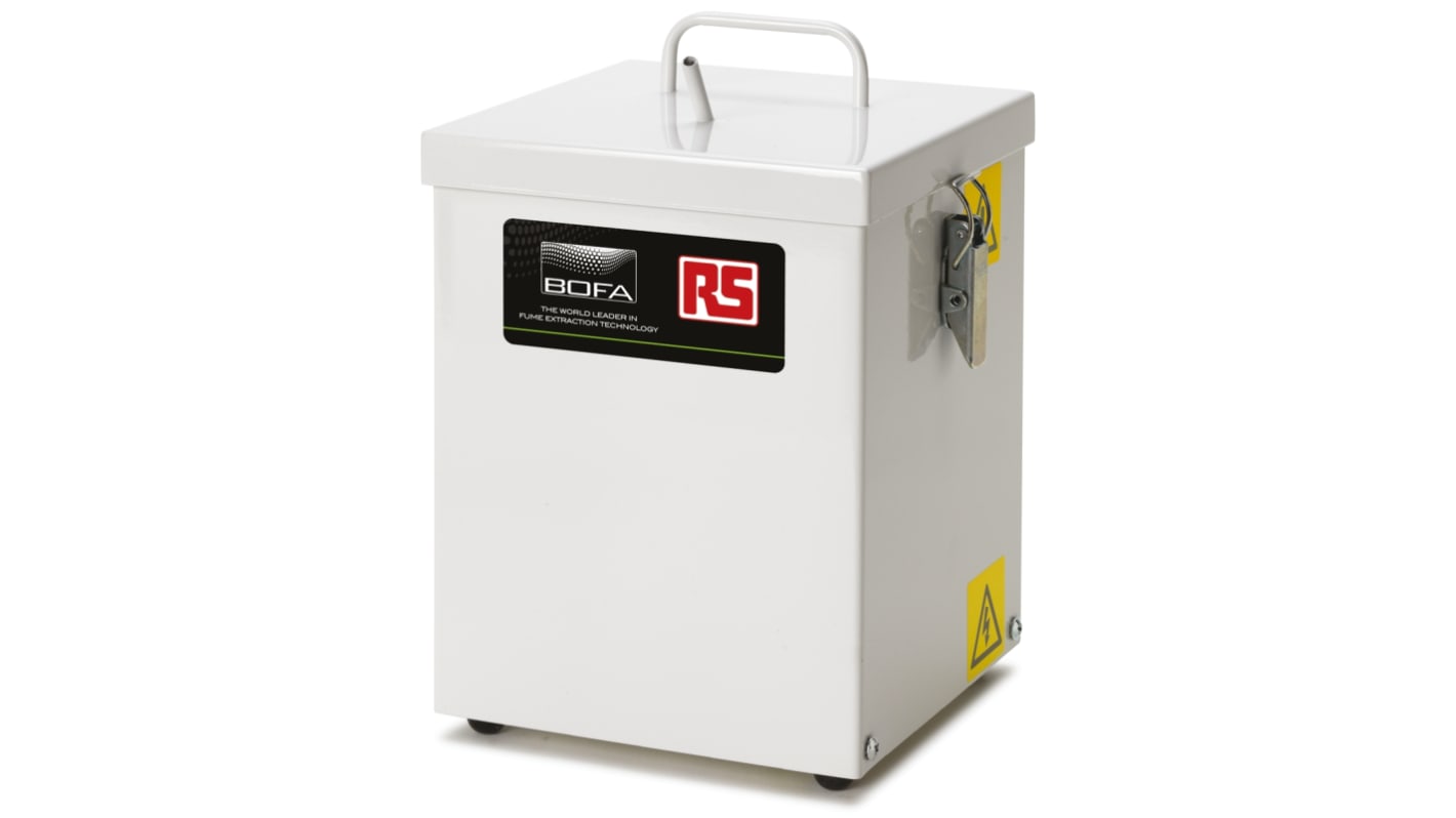 RS PRO T1, 230V ac Solder Fume Extractor, HEPA H13, 40W, Type C - EuroPlug to Type G - British 3-pin