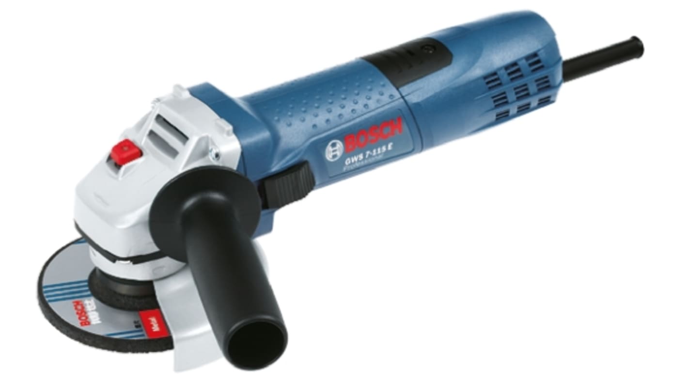 Bosch GWS 7-115 E 115mm Corded Angle Grinder, Euro Plug