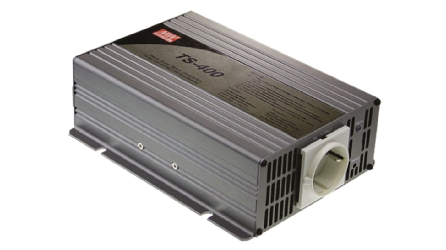 MEAN WELL Pure Sine Wave 400W Power Inverter, 42 → 60V dc Input, 230V ac Output