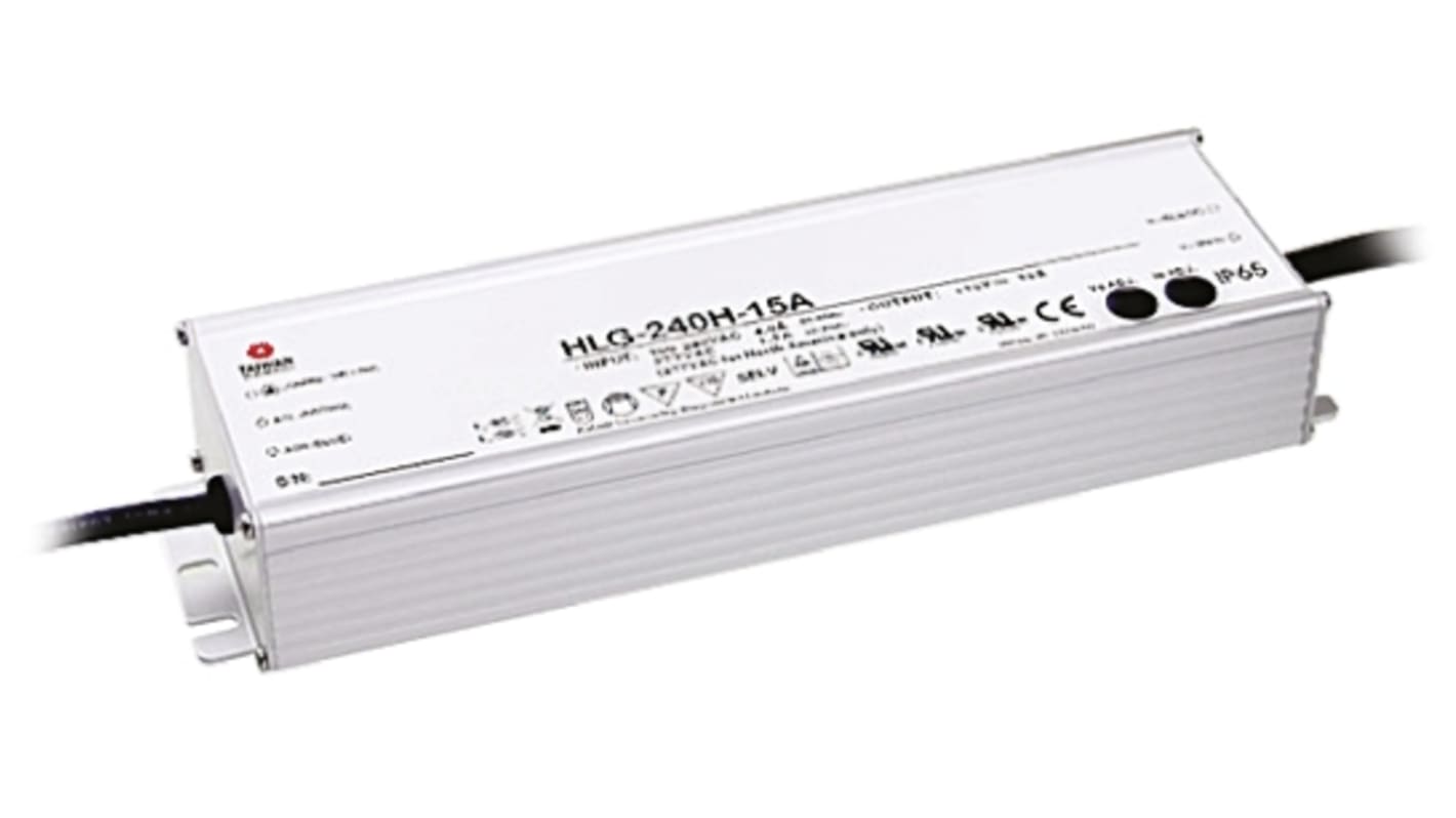 Driver LED tensión constante MEAN WELL, IN: 127 → 431 V dc, 90 → 305 V ac, OUT: 54V, 2.23 → 4.45A,