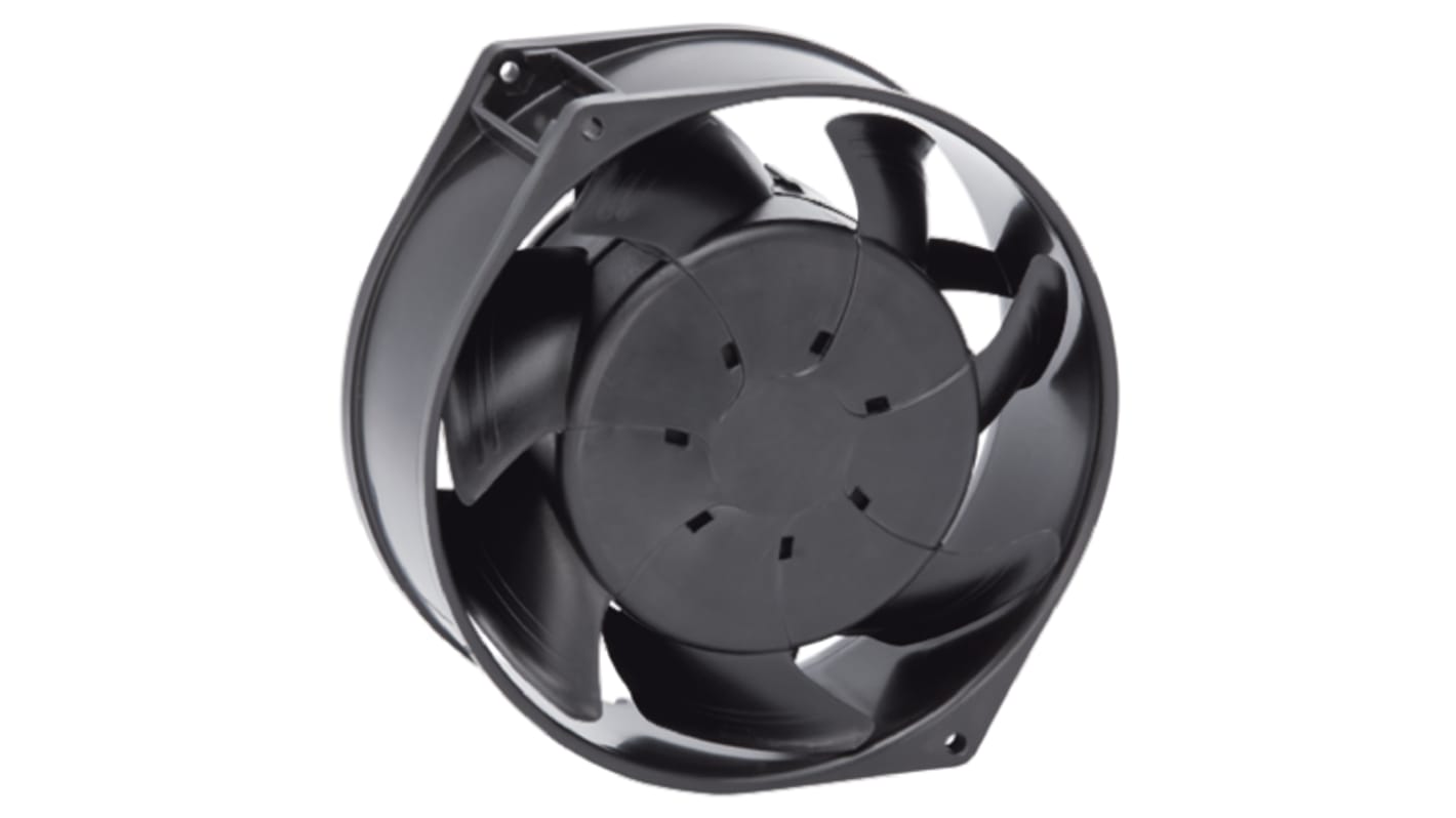 ebm-papst W1G130 Series Axial Fan, 115 V ac, AC Operation, 370m³/h, 25W, IP54, 150 x 57mm