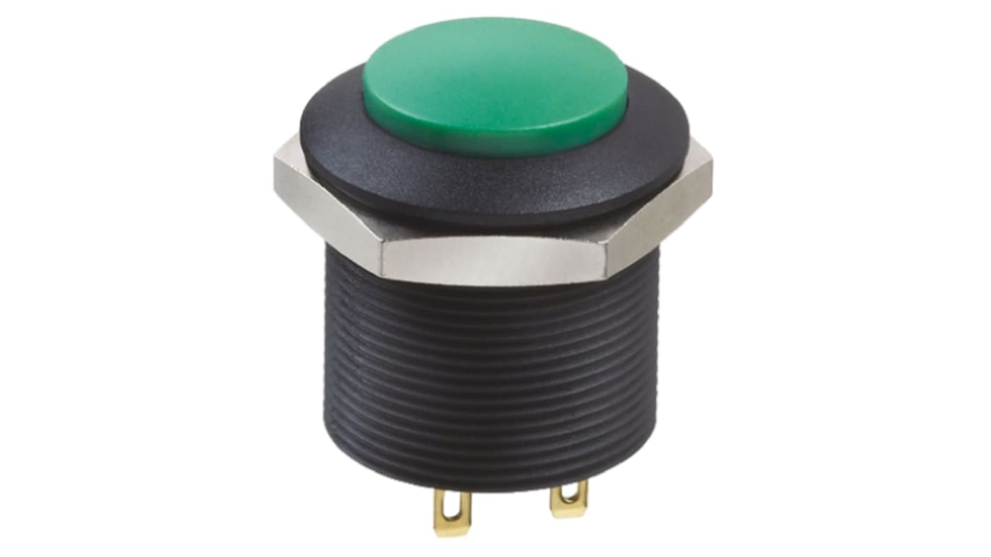 APEM 押しボタンスイッチ, ラッチ, DPST, 200 mA @ 12 V dc, 24.2mm パネルマウント