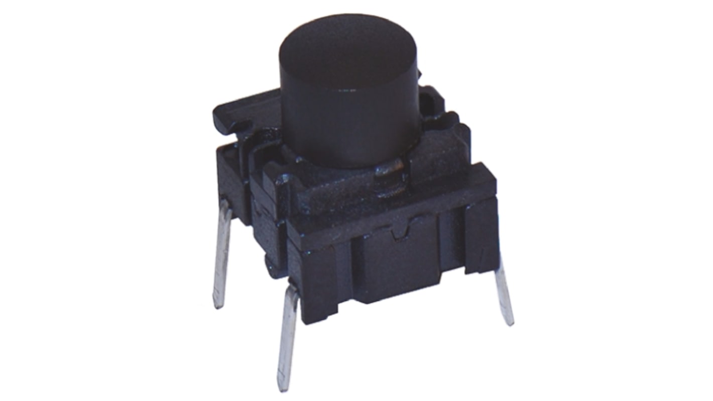 MEC IP67 Black Cap Tactile Switch, SPST 50 mA @ 24 V dc