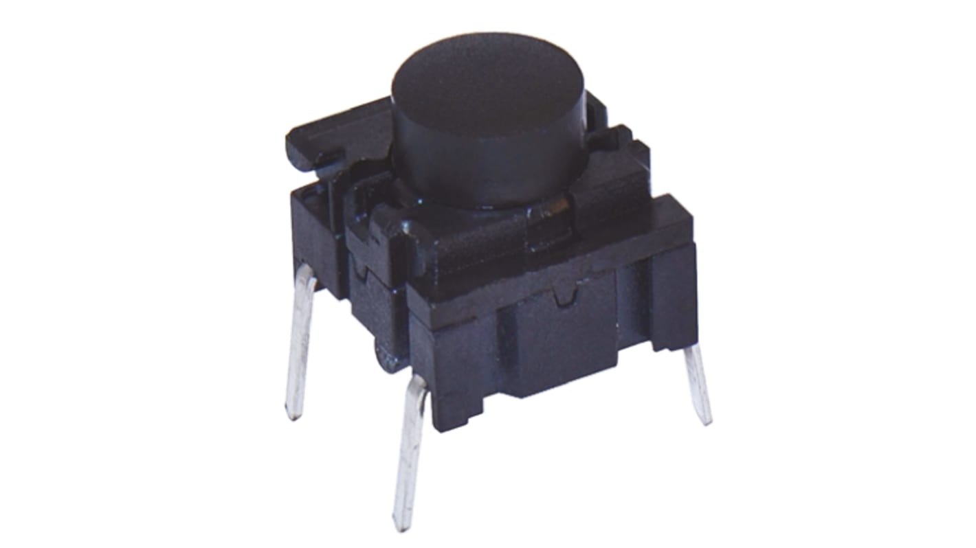 MEC IP67 Black Cap Tactile Switch, SPST 50 mA @ 24 V dc