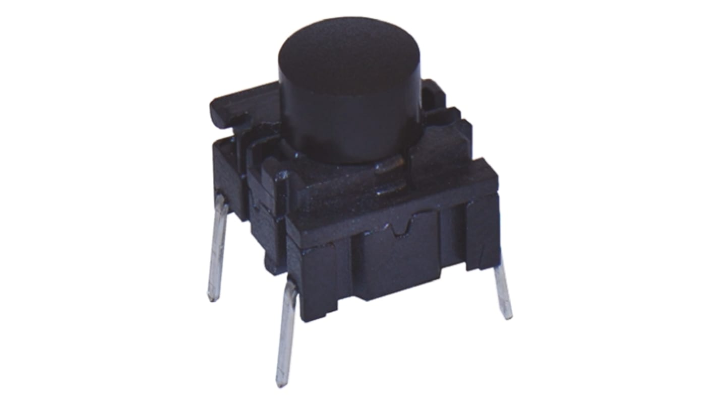 MEC IP67 Black Cap Tactile Switch, SPST 50 mA @ 24 V dc