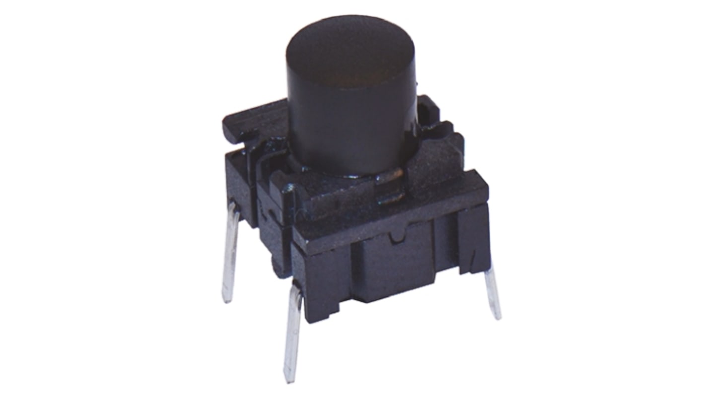 MEC IP67 Black Cap Tactile Switch, SPST 50 mA @ 24 V dc