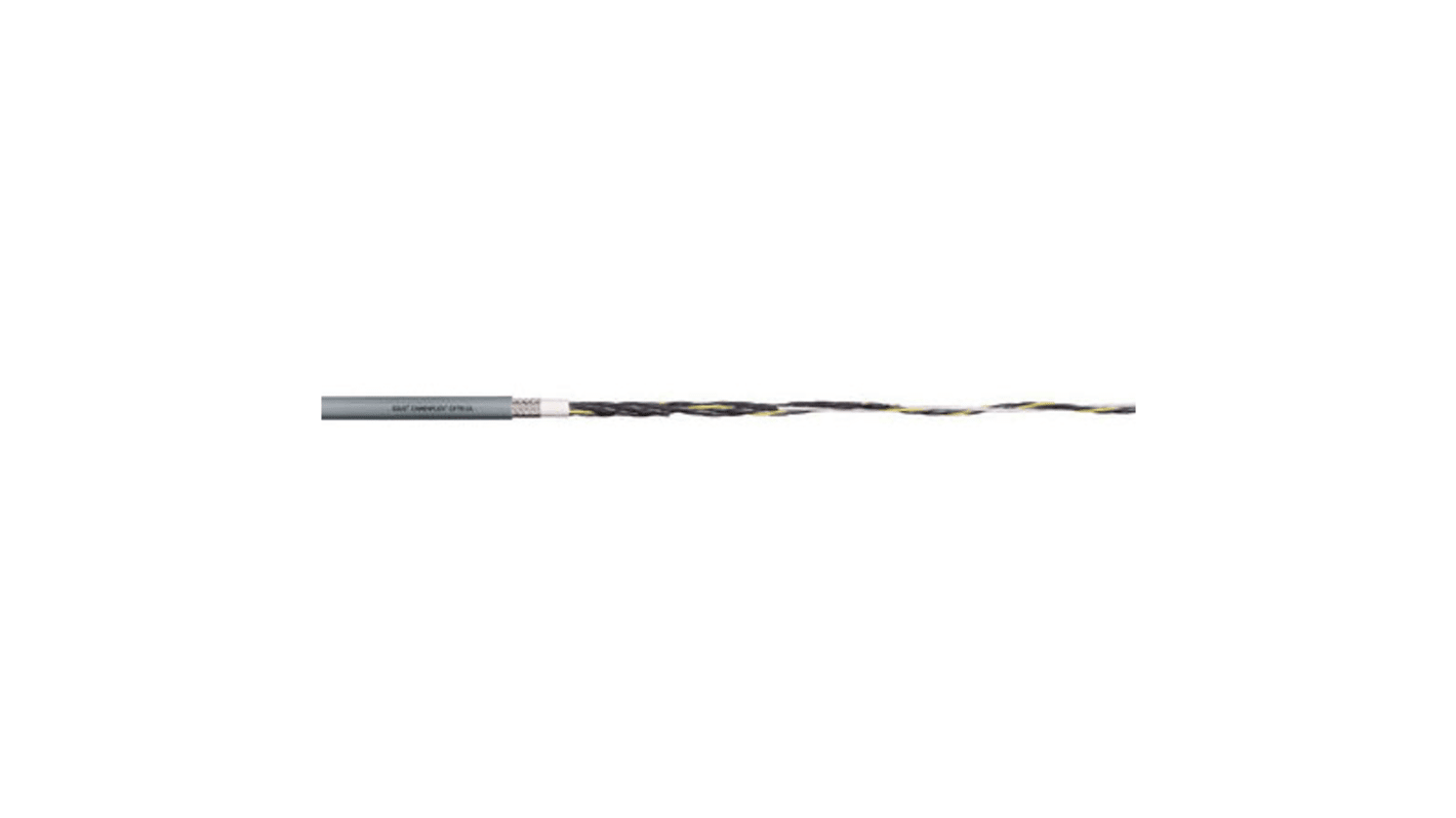 Câble de commande Blindé Igus chainflex CF78.UL 300 V, 12 x 0,5 mm², 20 AWG, gaine PUR Gris, , 25m
