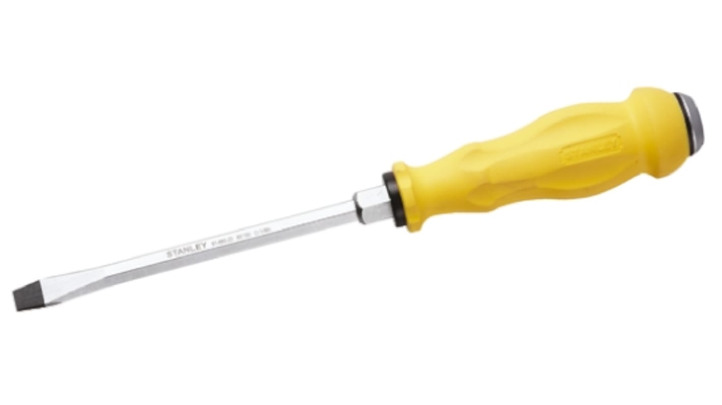 Stanley Tools 一字标准螺丝刀, 8 mm规格, 150 mm刀长, 270 mm总长, 合金钢刀片