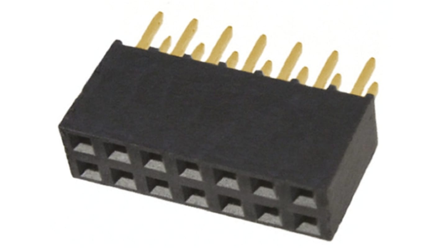 Gniazdo PCB 14 -pinowe 2 -rzędowe raster: 2.54mm typu płytka – płytka Proste Przewlekany