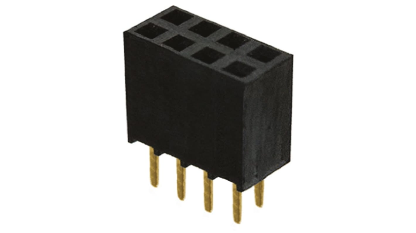 Gniazdo PCB 8 -pinowe 2 -rzędowe raster: 2.54mm typu płytka – płytka Proste Przewlekany